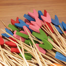 tulip flower spring bamboo picks assorted closeup