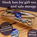 Two Piece Unicorn and Heavy Duty Shear Sewing Set with Measuring Tape Perfect Gift