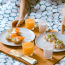 veneer bamboo 4pc tied utensils breakfast tray