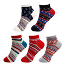 Vintage Style Knitted Colorful Cotton Anklet Socks