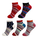 Vintage Style Knitted Colorful Cotton Anklet Socks