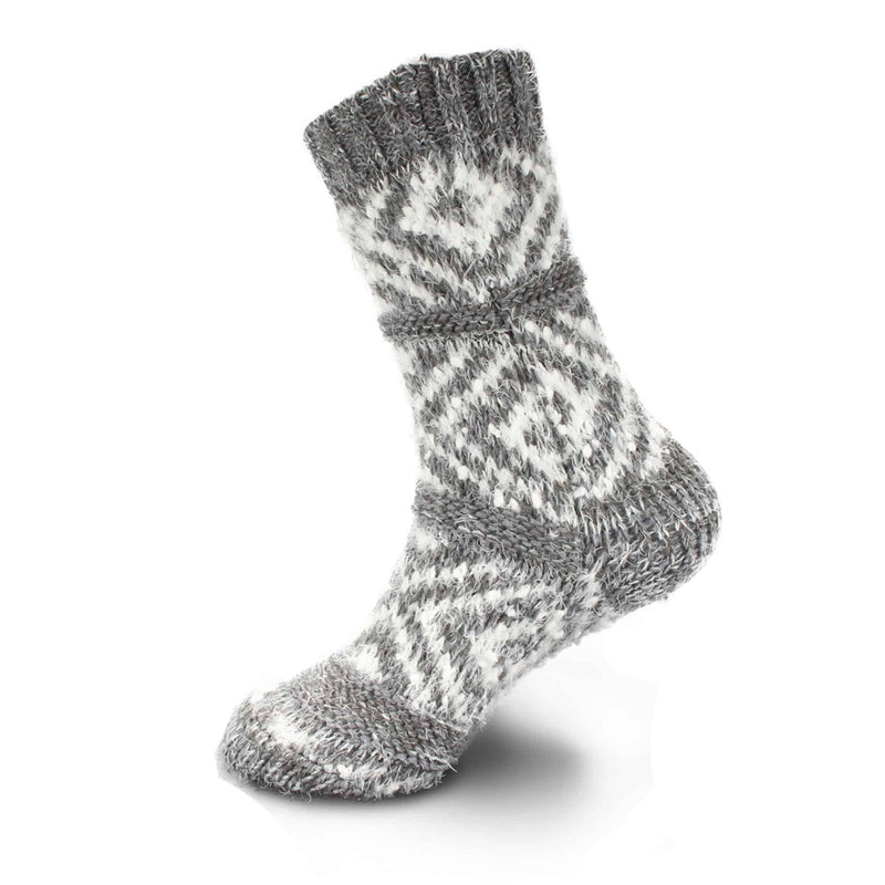 Women's Thick Vintage Pattern Slipper Socks