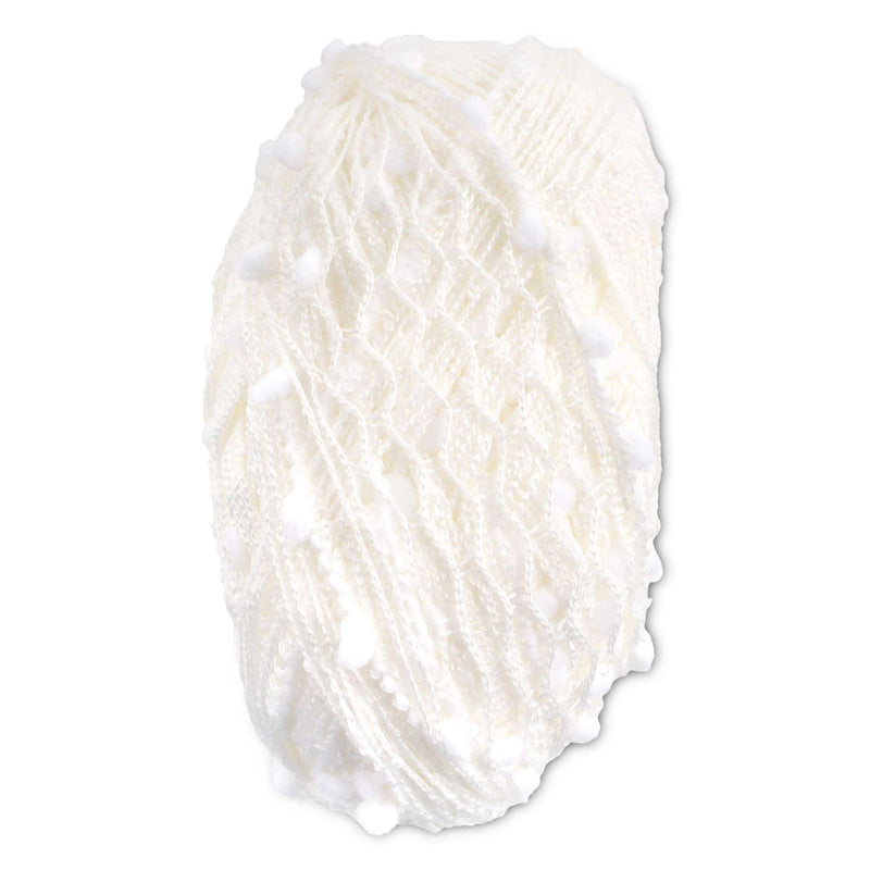  JubileeYarn Fishnet & Pom Pom Fishnet Yarn - 70% Acrylic 30%  Polyamide 100g/Skein - Variety Pack - 3 Skeins