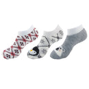 Women's Double Layer Anklet Home Socks: 3 Pairs
