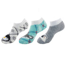 Women's Double Layer Anklet Home Socks: 3 Pairs