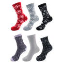 Women's Mixture of Double Layer and Feather Yarn Mid-Calf Socks