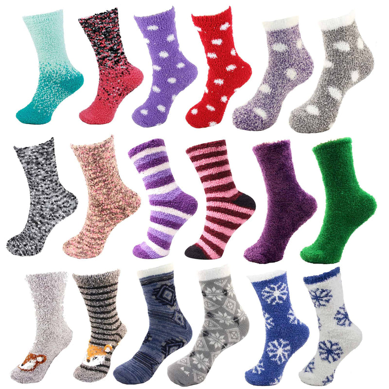 Chirpy Socks Fuzzy Socks Mystery Box. Receive a random assortment of fuzzy socks, great if you can’t make up your mind, or if you love surprises. Each pair will be super soft and cozy not to mention super cute.