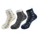 Women's Double Layer Crew Socks: 3 Pairs