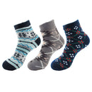 Women's Double Layer Crew Socks: 3 Pairs