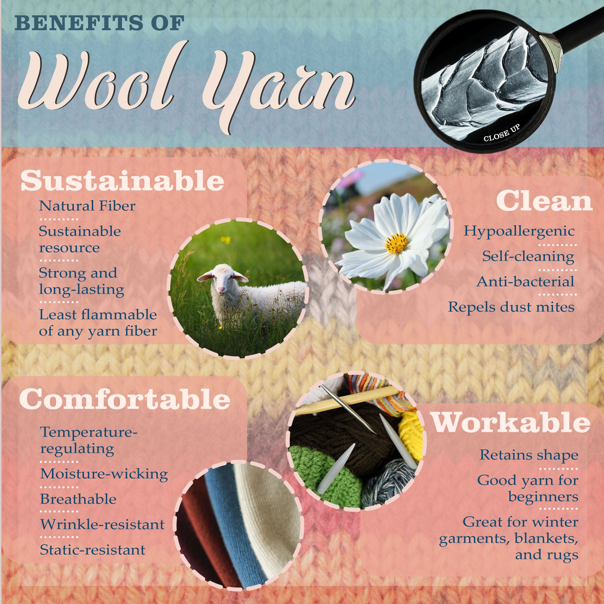 benefits and features of wool yarn