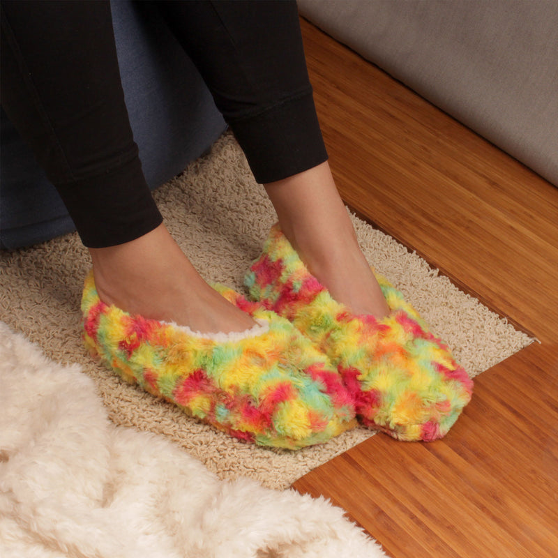tie dye colorful slipper socks